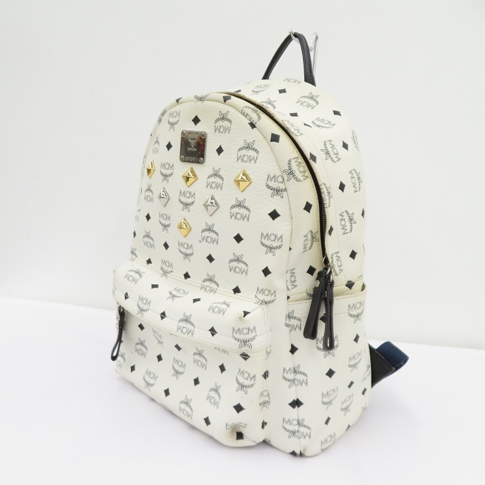 MCM Visetos Backpack Daypack White
